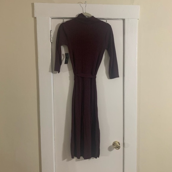 Worthington Maroon Turtleneck Knee length Sz XS - Picture 8 of 11